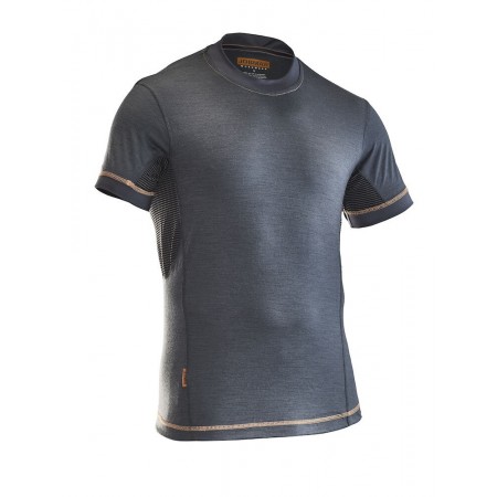 Jobman 5595 T-shirt Dry-tech™ Merino wol Donkergrijs/Zwart