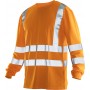 Jobman 5593 Hi-Vis Lange Mouwen T-shirt Oranje