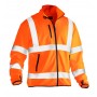 Jobman 5101 Hi-Vis Light Softshell Jack Oranje