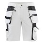 Blåkläder Schildersshort met 4-weg stretch 1088-1645 Wit/Donkergrijs