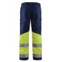 Blåkläder Werkbroek met Stretch High-Vis 1551-1811 Marine/High-Vis Geel