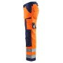 Blåkläder Werkbroek High-Vis zonder spijkerzakken 1566-1811 High-Vis Oranje/Marineblauw
