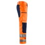 Blåkläder High-Vis broek met stretch 1585-1811 High-Vis Oranje/Marineblauw