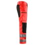 Blåkläder High-Vis broek met stretch 1585-1811 High-Vis Rood/Zwart