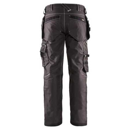 Black leather werkbroek sale