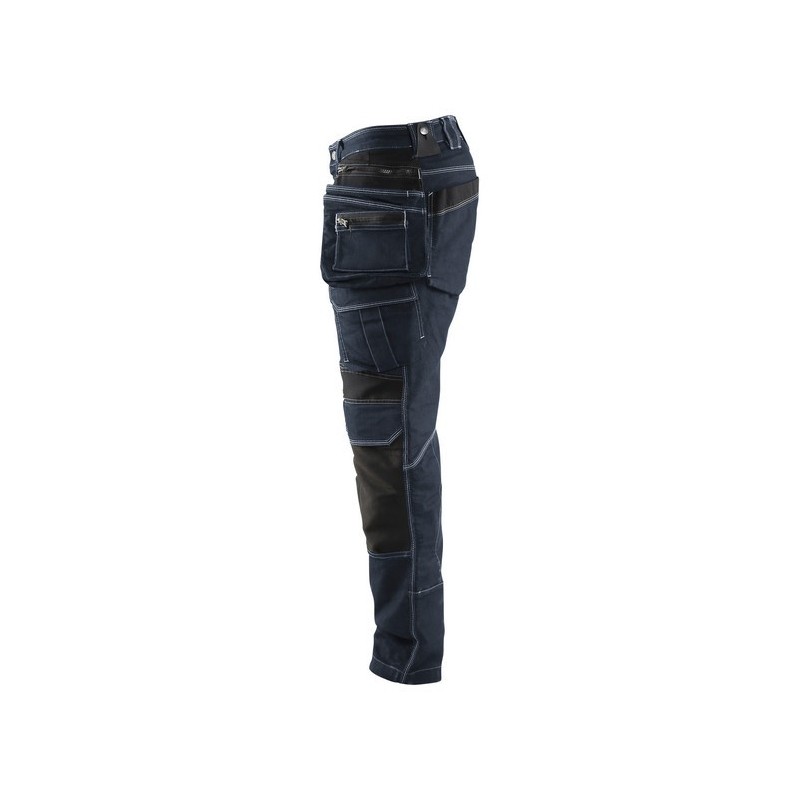 Blåkläder Werkbroek Denim Stretch X1900 1990-1141 Marineblauw/Zwart ...