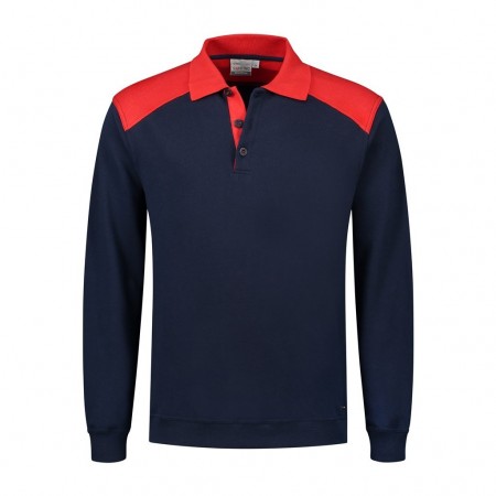 SANTINO Polosweater Tesla Real Navy / Red