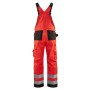 Blåkläder Bretelbroek High-Vis 2660-1811 High-Vis Rood/Zwart