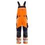 Blåkläder Multinorm inherent bretelbroek 2889-1513 High-Vis Oranje/Marineblauw