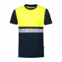 SANTINO T-shirt Hannover Real Navy / Fluor Yellow