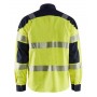 Blåkläder Multinorm overhemd 3239-1517 High-Vis Geel/Marineblauw