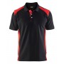 Blåkläder Poloshirt Piqué 3324-1050 Zwart/Rood