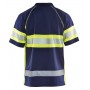 Blåkläder UV-Poloshirt High-Vis Klasse 1 3338-1051 Marine/High-Vis Geel