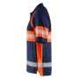 Blåkläder UV-Poloshirt High-Vis Klasse 1 3338-1051 Marineblauw/Oranje