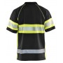 Blåkläder UV-Poloshirt High-Vis Klasse 1 3338-1051 Zwart/High-Vis Geel