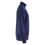 Blåkläder Sweatshirt Bi-Colour met halve rits 3353-1158 Marineblauw/Korenblauw