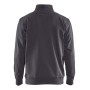 Blåkläder Sweatshirt Bi-Colour met halve rits 3353-1158 Medium Grijs/Zwart
