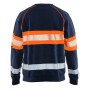 Blåkläder Sweater High-Vis 3359-1158 Marineblauw/Oranje