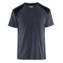 Blåkläder T-shirt Bi-Colour 3379-1042 Donkergrijs/Zwart