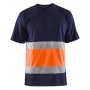 Blåkläder T-shirt High-Vis 3387-1030 Marineblauw/Oranje