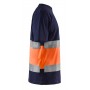 Blåkläder T-shirt High-Vis 3387-1030 Marineblauw/Oranje