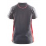Blåkläder Dames Poloshirt Piqué 3390-1050 Grijs/Rood