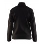 Blåkläder Dames Service sweatshirt met rits 3394-2526 Zwart/High-Vis Geel