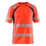 Blåkläder UV-T-Shirt High-Vis 3397-1013 High-Vis Rood/Zwart