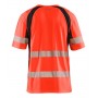 Blåkläder UV-T-Shirt High-Vis 3397-1013 High-Vis Rood/Zwart
