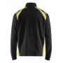 Blåkläder Sweatshirt halve rits Visible 3432-1158 Zwart/High-Vis Geel