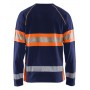 Blåkläder High-Vis T-shirt lange mouwen 3510-1030 Marineblauw/Oranje