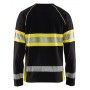 Blåkläder High-Vis T-shirt lange mouwen 3510-1030 Zwart/High-Vis Geel