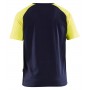 Blåkläder T-shirt 3515-1030 Marine/High-Vis Geel