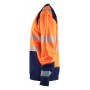 Blåkläder Sweatshirt High-Vis 3541-2528 High-Vis Oranje/Marineblauw