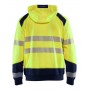 Blåkläder Hooded sweatshirt High-Vis 3546-2528 High-Vis Geel/Marineblauw