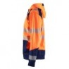 Blåkläder Hooded sweatshirt High-Vis 3546-2528 High-Vis Oranje/Marineblauw