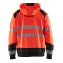 Blåkläder Hooded sweatshirt High-Vis 3546-2528 High-Vis Rood/Zwart