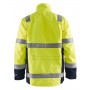 Blåkläder Multinorm Winterjas 4068-1530 High-Vis Geel/Marineblauw