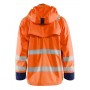 Blåkläder Regenjas Gevoerd High-Vis Level 2 4307-2003 High-Vis Oranje/Marineblauw