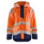 Blåkläder High-Vis Regenjas Level 1 4323-2000 High-Vis Oranje/Marineblauw