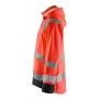 Blåkläder High-Vis Regenjas Level 1 4323-2000 High-Vis Rood/Zwart