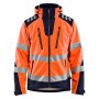 Blåkläder Softshell jack High-Vis 4491-2513 High-Vis Oranje/Marineblauw