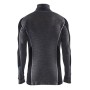 Blåkläder Onderhemd Merino met rits WARM 4899-1732 Medium Grijs/Zwart